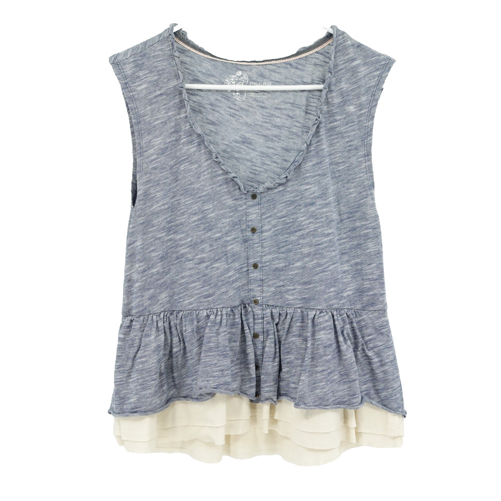 Pilcro Anthropologie Tank Top‎ SZ XS Chrissy Layered Coquette Preppy Feminine